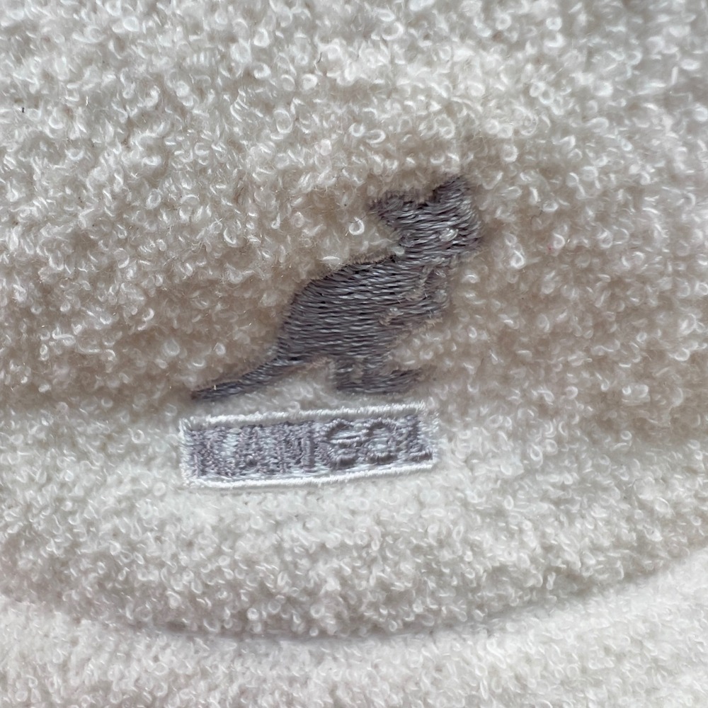 Kangol Bermuda Bucket Hat Mens M White Textured Streetwear Retro 80s 90s Hip Hop - Picture 9 of 12